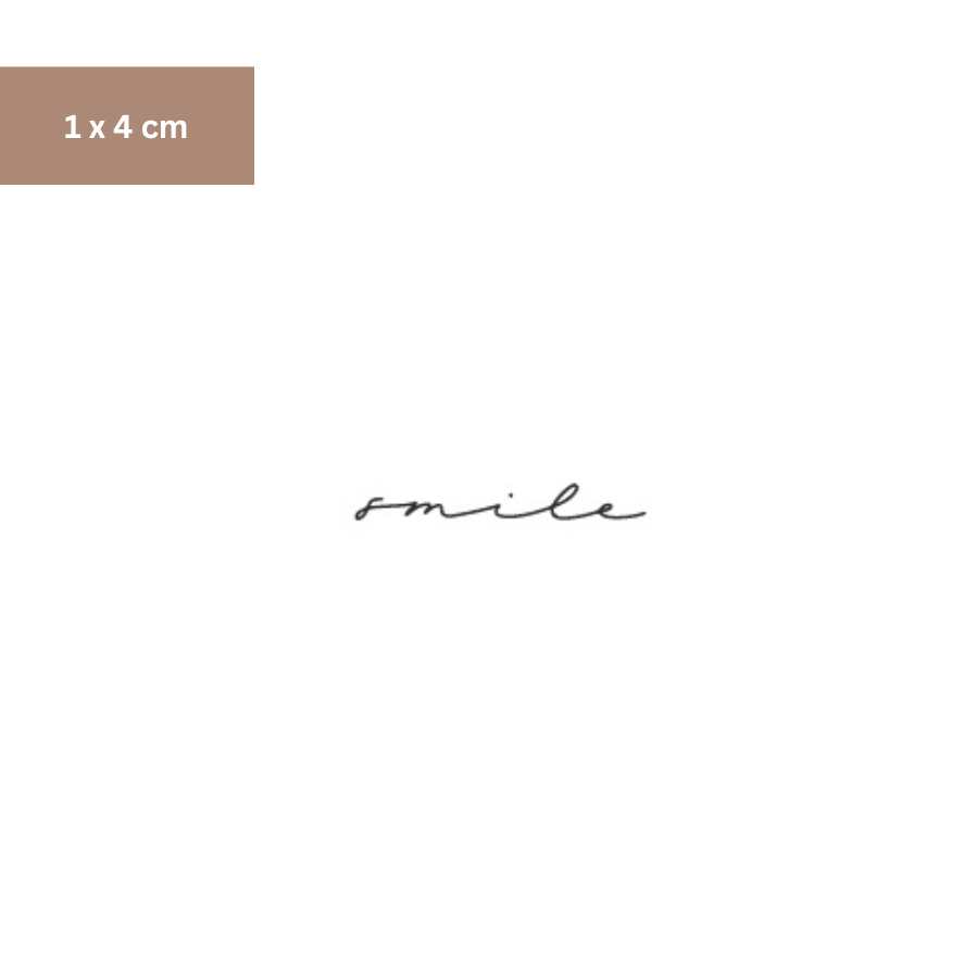 Smile Lettering Tattoo