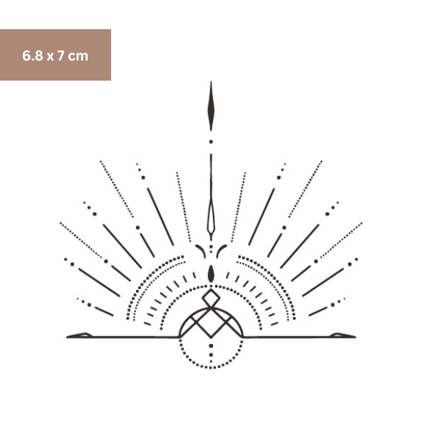 Sonne Fineline Arm Tattoo