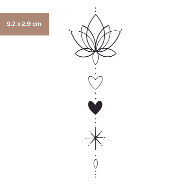 Lotus Herz Tattoo - Henna Tattoo Schweiz