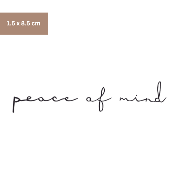peace of mind Tattoo - Henna Tattoo Schweiz