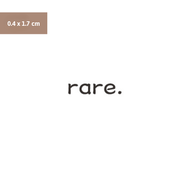 rare Lettering Tattoo