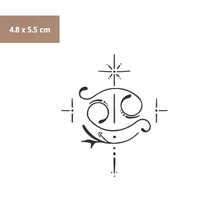 Sternzeichen Krebs Tattoo