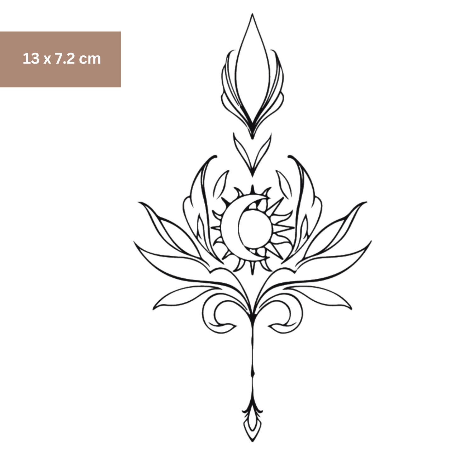 Mond Sonne Tattoo - Henna Tattoo Schweiz