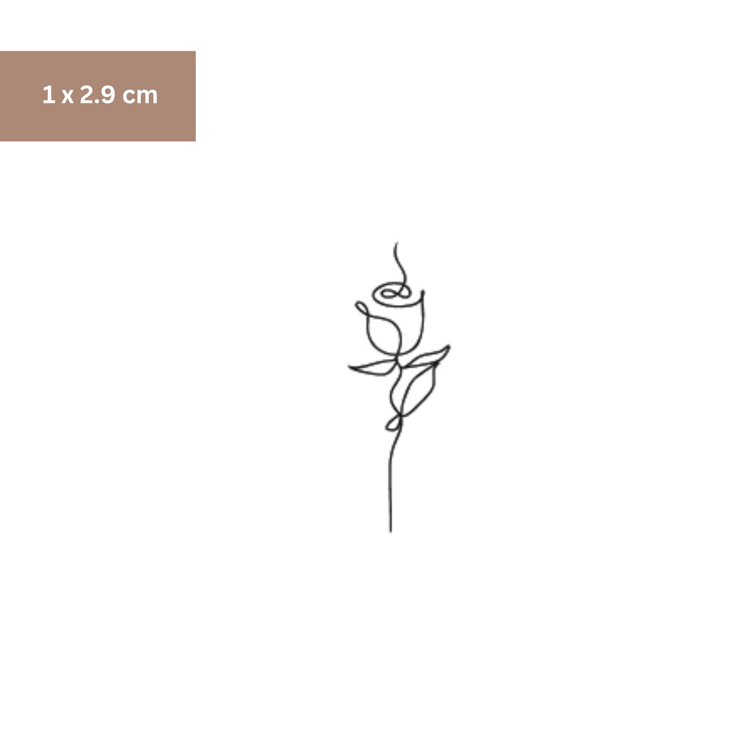 Rose abstrakt Tattoo - Henna Tattoo Schweiz