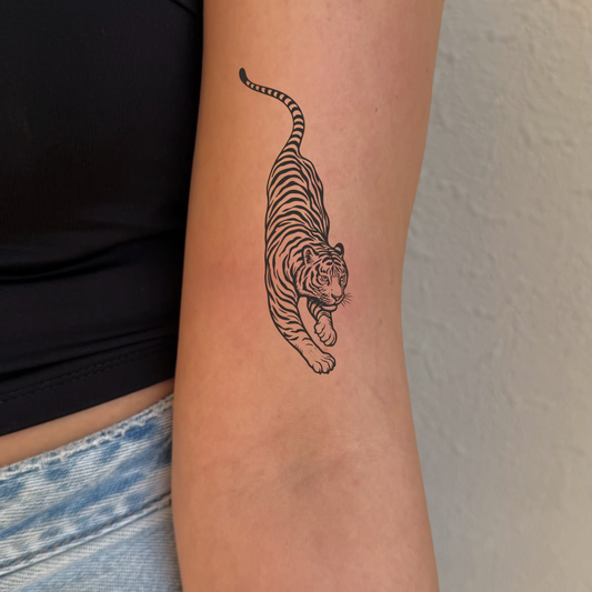 Gepard Löwe Tattoo