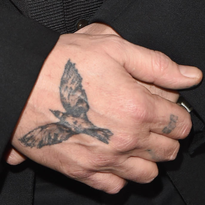 Johnny Depp Hand Tattoo