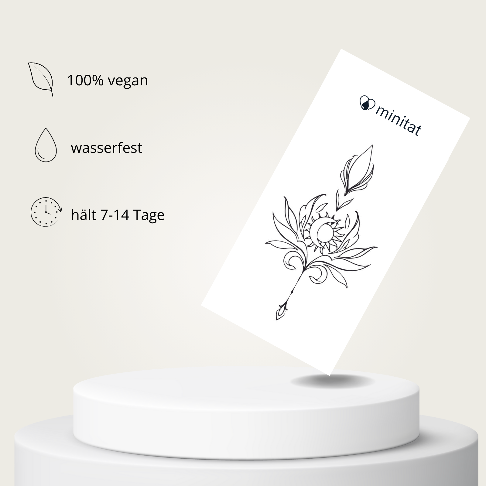Mond Sonne Tattoo - Henna Tattoo Schweiz
