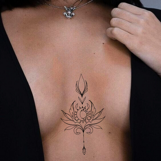Mond Sonne Tattoo - Henna Tattoo Schweiz