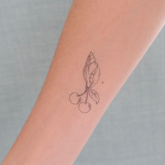 Muschel Cherry Tattoo