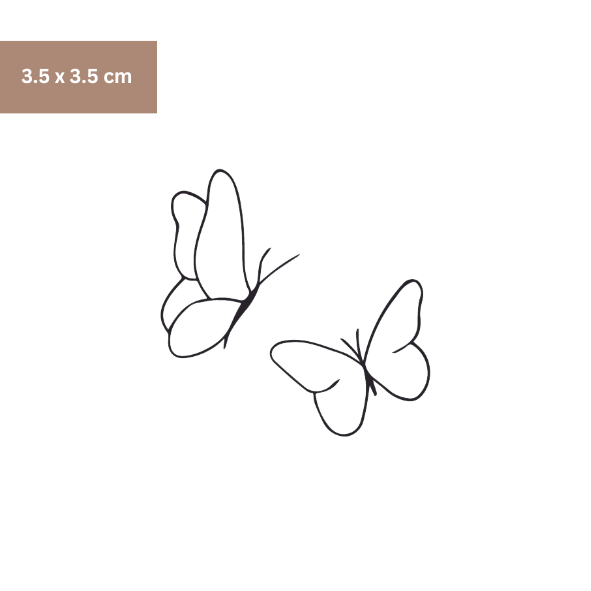 Schmetterling Paar Tattoo - Henna Tattoo Schweiz