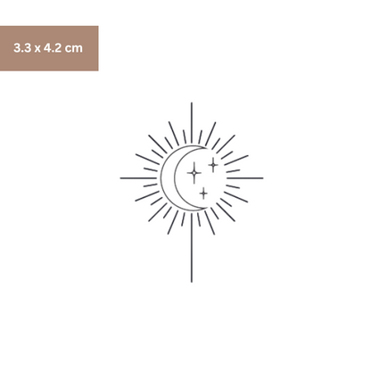 Mond Sonne Tattoo - Henna Tattoo Schweiz