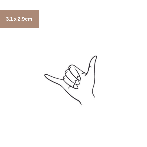 Surf Hand shaka Tattoo