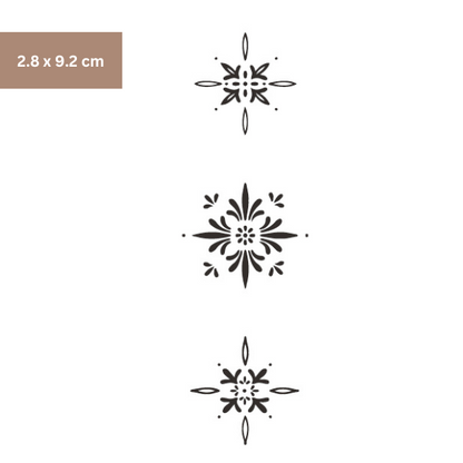 3 Mandala abstrakt Tattoo