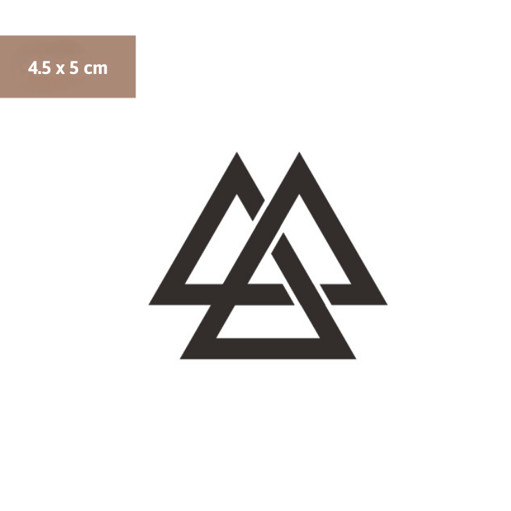 Valknut I Wotansknoten Tattoo
