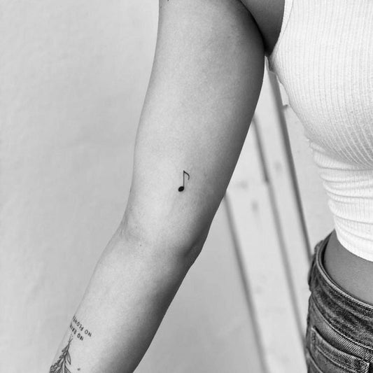 Musik Notenschlüssel Tattoo