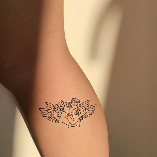 Engel Paar Tattoo - Henna Tattoo Schweiz