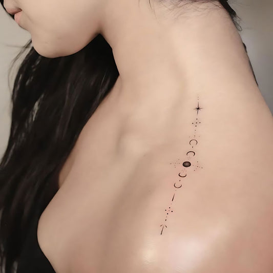 Mond Phasen Tattoo - Henna Tattoo Schweiz