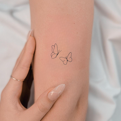 Schmetterling Paar Tattoo - Henna Tattoo Schweiz