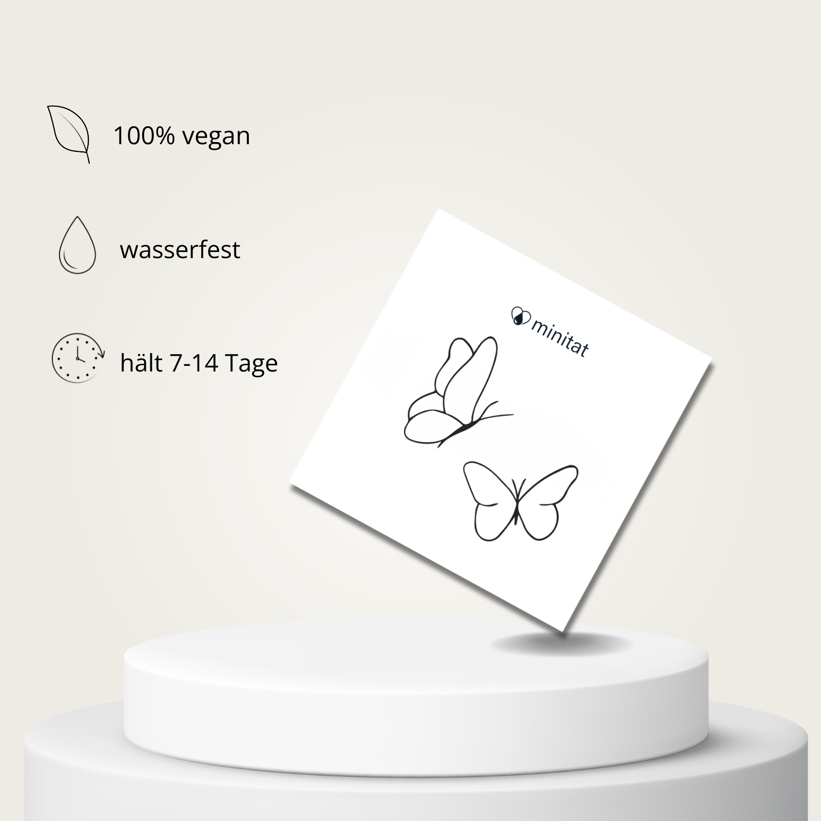 Schmetterling Paar Tattoo - Henna Tattoo Schweiz