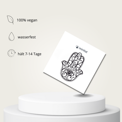 Hamsa Fatima Hand Tattoo - Henna Tattoo Schweiz