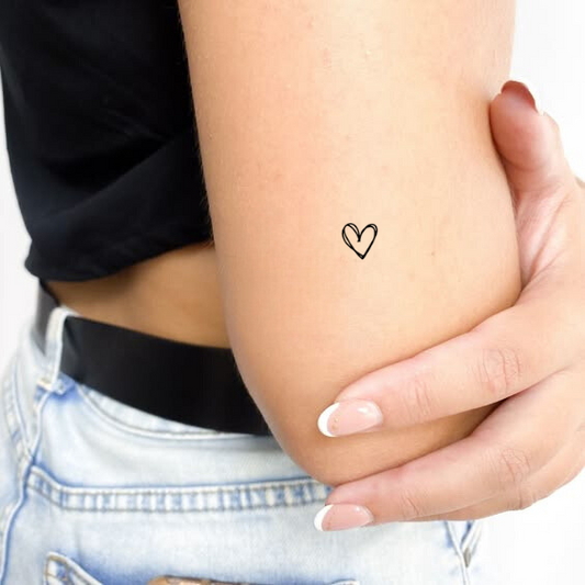 Herz Skizze Tattoo - Henna Tattoo Schweiz