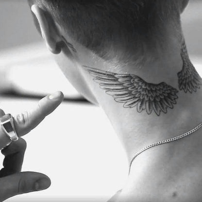 Justin Bieber Angel Tattoo