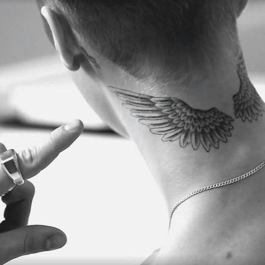 Justin Bieber Angel Tattoo