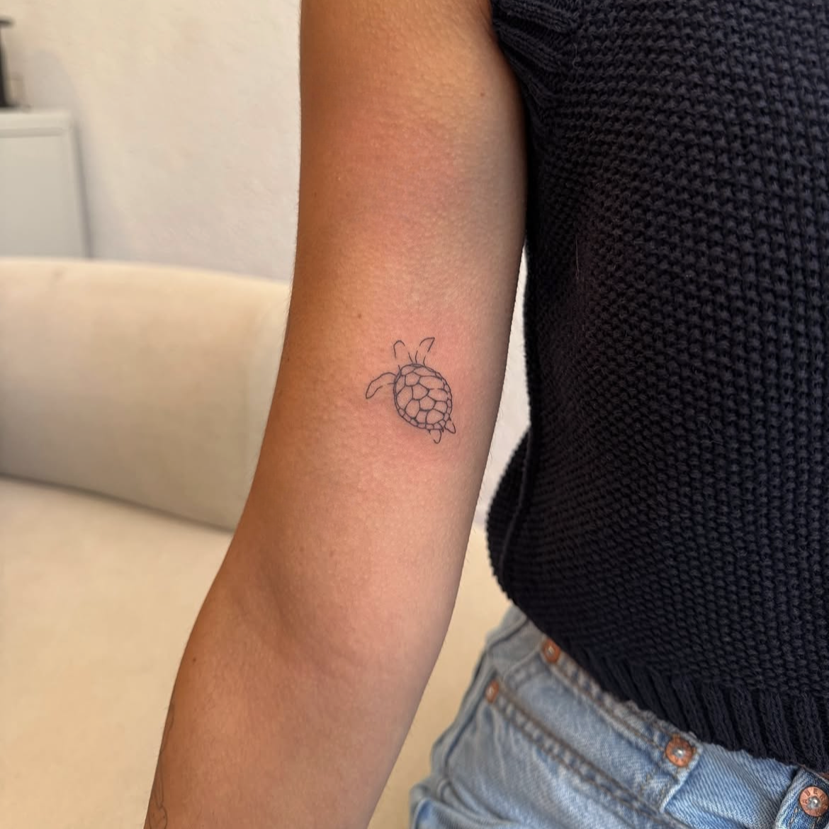Mini Schildkrotte Tattoo