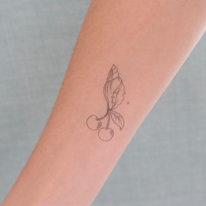 Muschel Cherry Tattoo