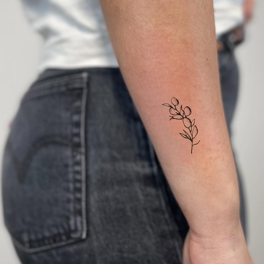Oliven Fineline Tattoo