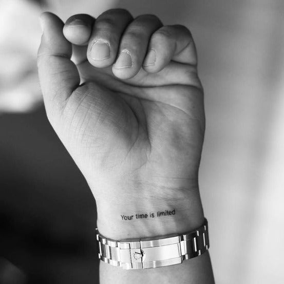 Your time is limited Tattoo - Henna Tattoo Schweiz